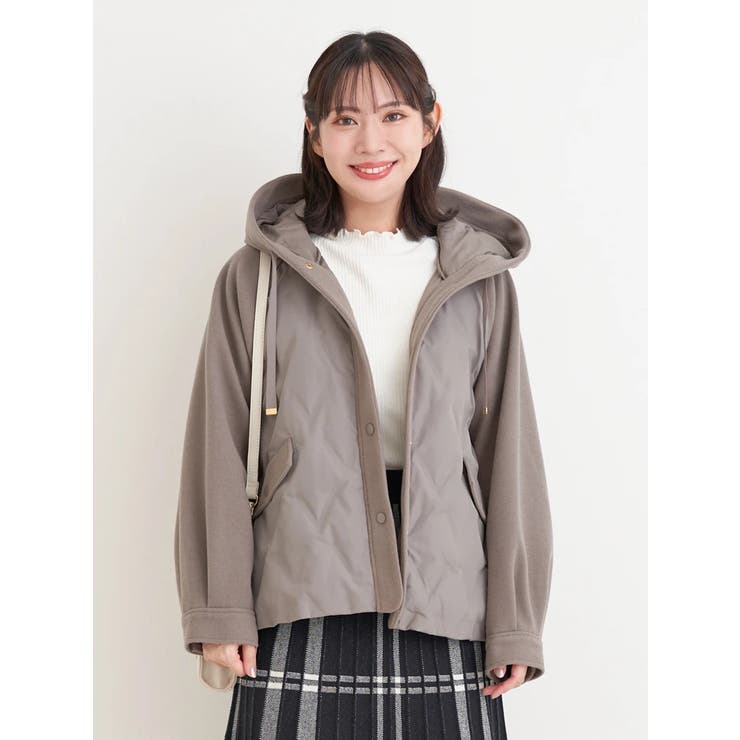 ウール切り替えフードダウンジャケット | Re-J＆SUPURE | 詳細画像15 
