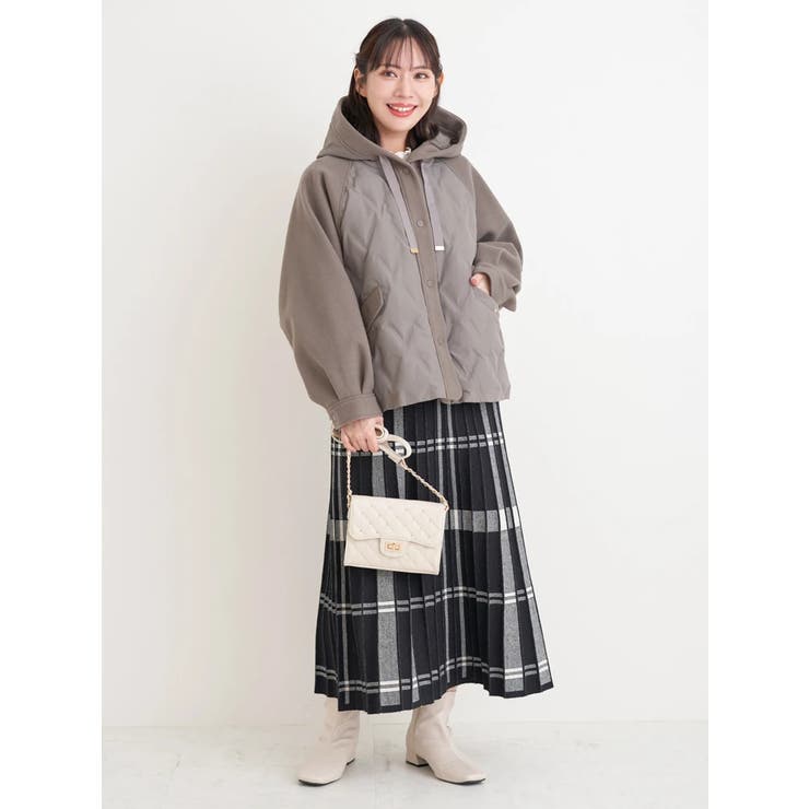 ウール切り替えフードダウンジャケット | Re-J＆SUPURE | 詳細画像16 