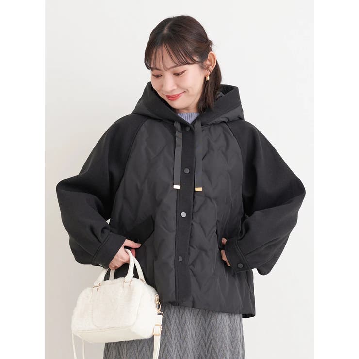 ウール切り替えフードダウンジャケット | Re-J＆SUPURE | 詳細画像19 