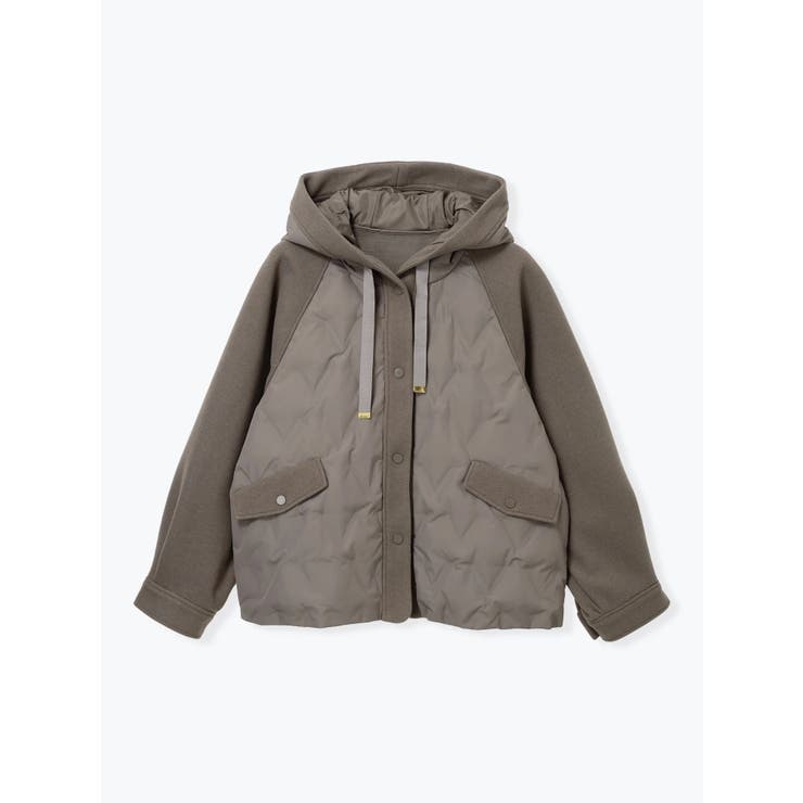 ウール切り替えフードダウンジャケット | Re-J＆SUPURE | 詳細画像29 