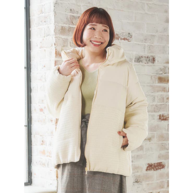 オフホワイト | クラシカルツイードダウンジャケット | Re-J＆SUPURE