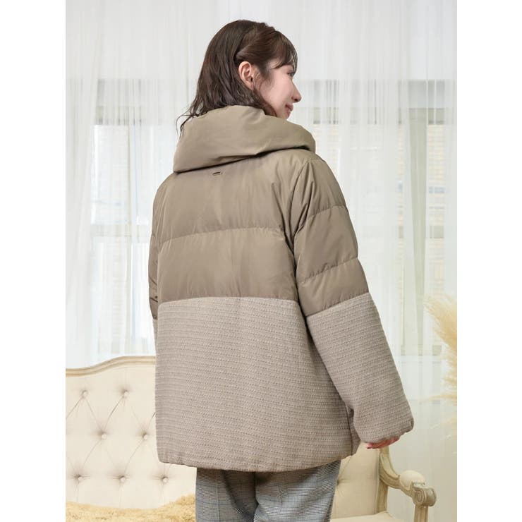 クラシカルツイードダウンジャケット | Re-J＆SUPURE | 詳細画像15 