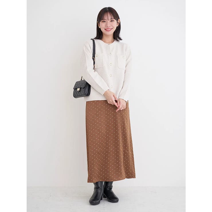 クルーネックカノコラメニットカーディガン | Re-J＆SUPURE | 詳細画像7 