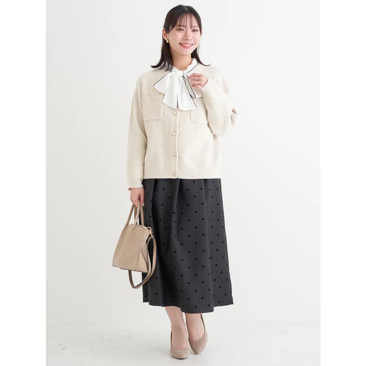 クルーネックカノコラメニットカーディガン | Re-J＆SUPURE | 詳細画像15 