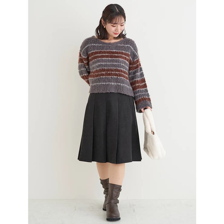 【Komachiコラボ】ボーダーニットトップス | Re-J＆SUPURE | 詳細画像26 