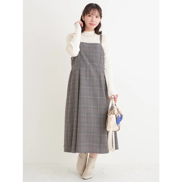 [SET]チェック柄フードブルゾン×キャミワンピース | Re-J＆SUPURE | 詳細画像20 