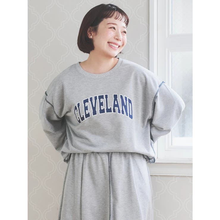 配色ステッチロゴプリントプルオーバー | Re-J＆SUPURE | 詳細画像3 