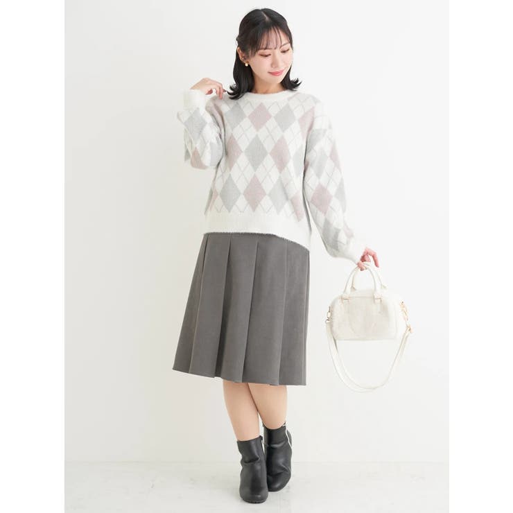 【Komachiコラボ】膝丈プリーツスカート | Re-J＆SUPURE | 詳細画像13 