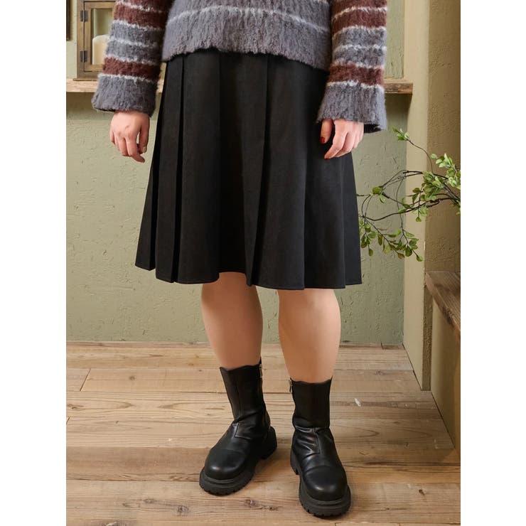 【Komachiコラボ】膝丈プリーツスカート | Re-J＆SUPURE | 詳細画像17 