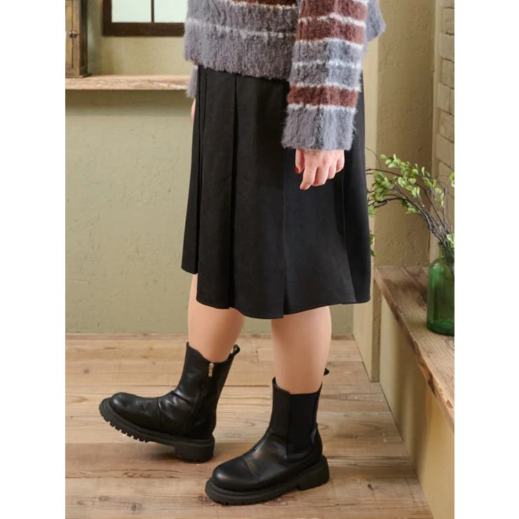 【Komachiコラボ】膝丈プリーツスカート | Re-J＆SUPURE | 詳細画像18 