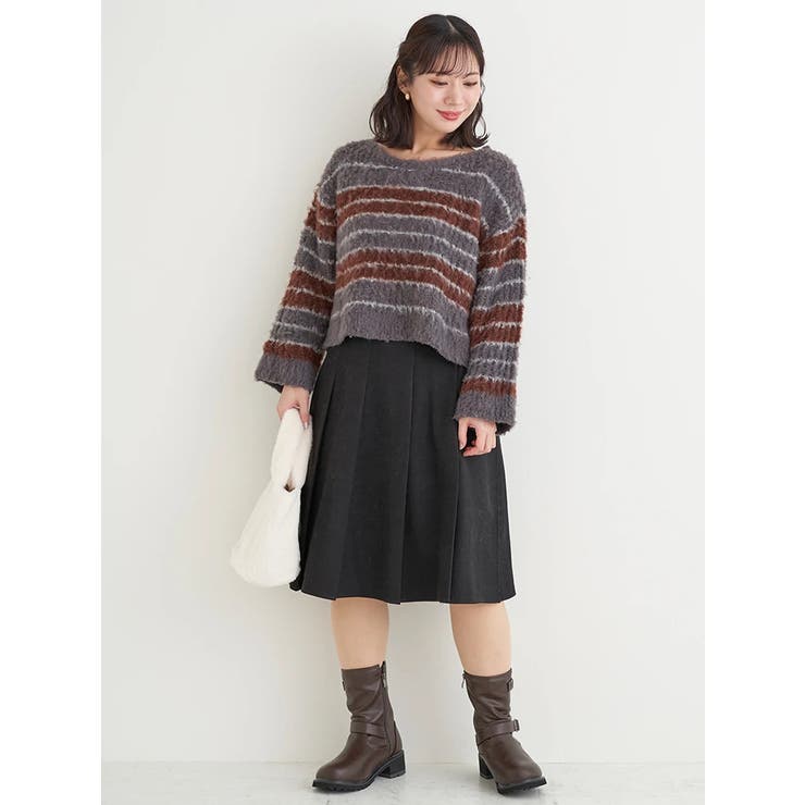 【Komachiコラボ】膝丈プリーツスカート | Re-J＆SUPURE | 詳細画像27 