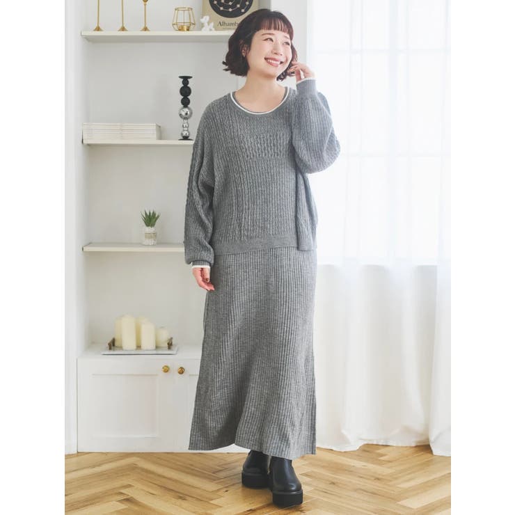 [SET]ニットトップス×ノースリワンピース | Re-J＆SUPURE | 詳細画像1 