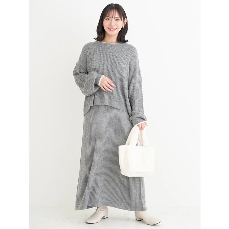 [SET]ニットトップス×ノースリワンピース | Re-J＆SUPURE | 詳細画像14 