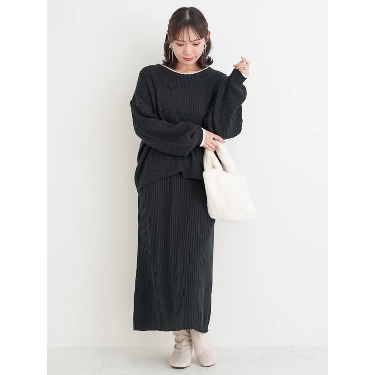 [SET]ニットトップス×ノースリワンピース | Re-J＆SUPURE | 詳細画像18 