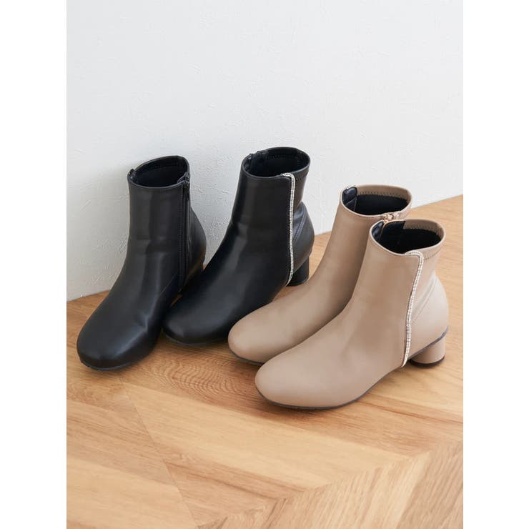 【masyugirl/マシュガール】ラインストーンヒールブーツ | Re-J＆SUPURE | 詳細画像15 