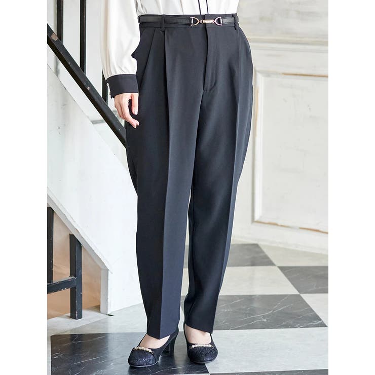 黒 | 【Wクロス】テーパードパンツ(セットアップ可) | Re-J＆SUPURE