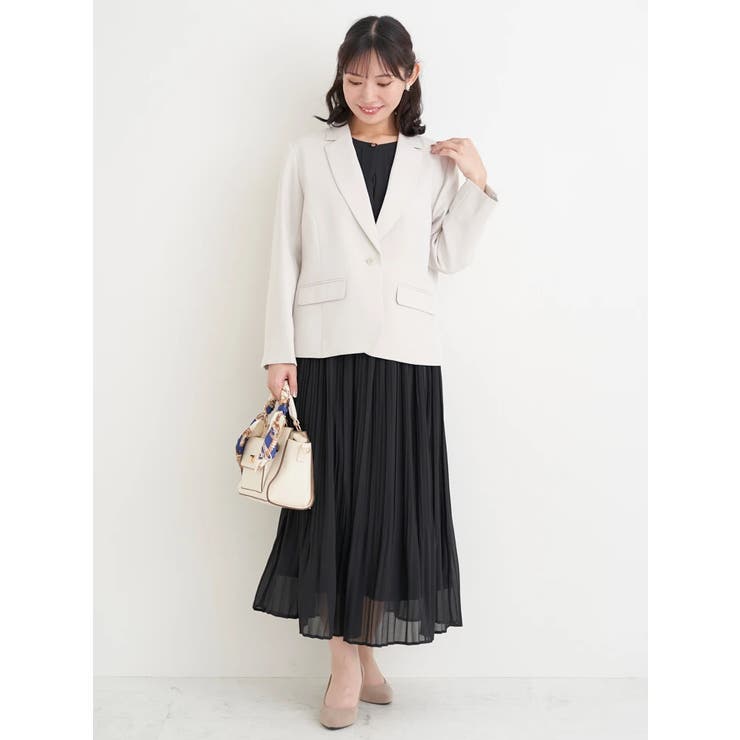 ［2WAY］シフォンジョーゼットプリーツワンピース | Re-J＆SUPURE | 詳細画像16 