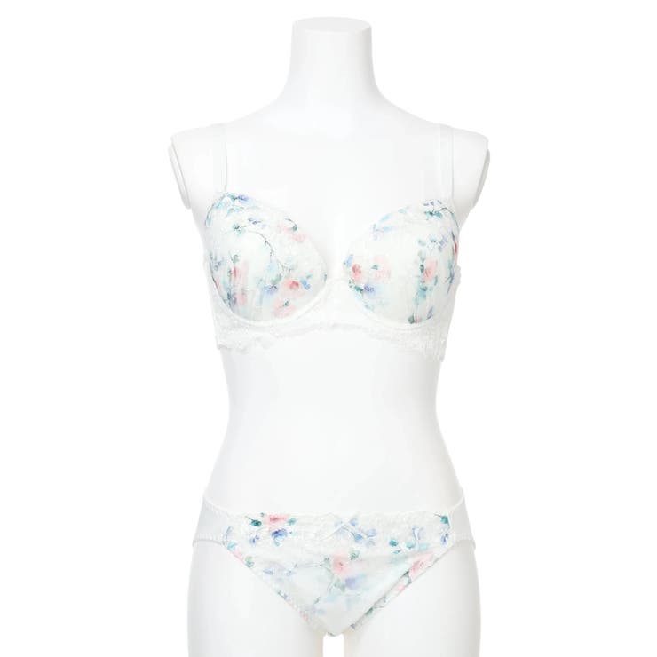 【脇高】[D85-I95］プリントレースブラ＆ショーツ(モールドカップ) | Re-J＆SUPURE | 詳細画像2 