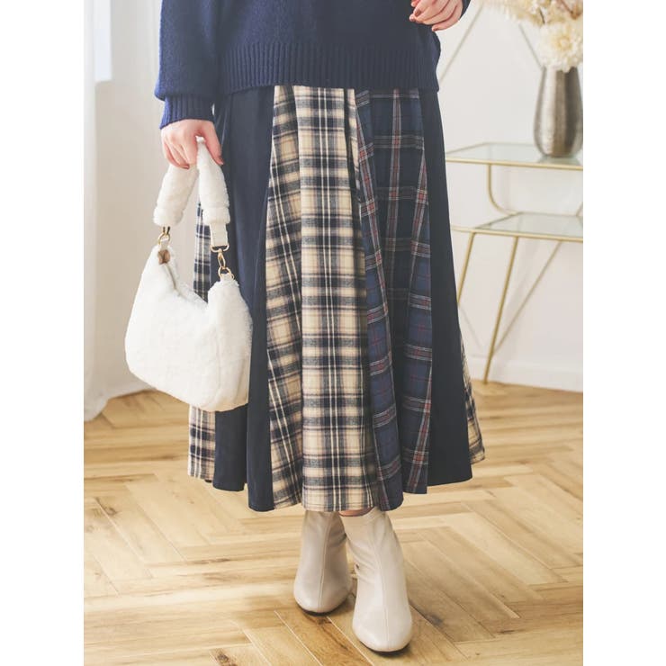 縦切り替えフレアスカート | Re-J＆SUPURE | 詳細画像1 