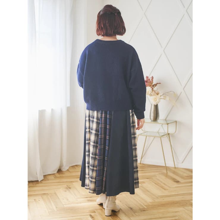 縦切り替えフレアスカート | Re-J＆SUPURE | 詳細画像9 