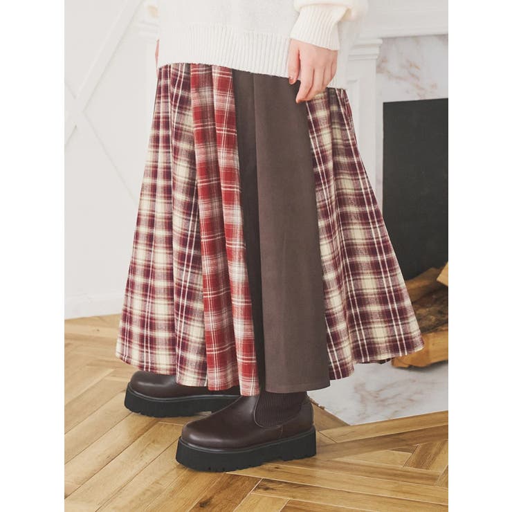 縦切り替えフレアスカート | Re-J＆SUPURE | 詳細画像14 