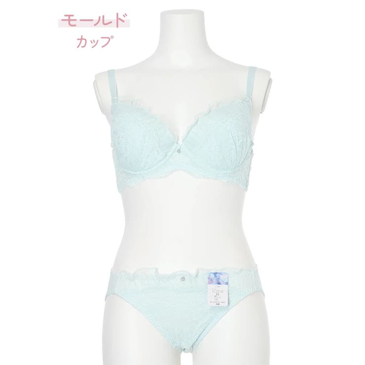[D85-H95］フェミニンレースブラ＆ショーツ(モールドカップ) | Re-J＆SUPURE | 詳細画像1 