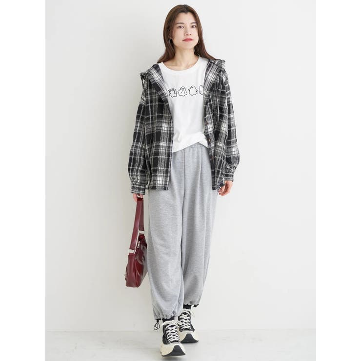 シャギーチェックフード付きシャツ | Re-J＆SUPURE | 詳細画像6 