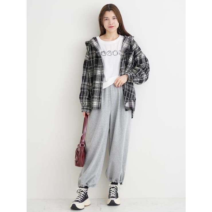 シャギーチェックフード付きシャツ | Re-J＆SUPURE | 詳細画像7 