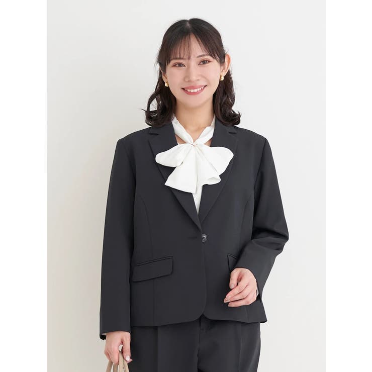 黒 | 【Wクロス】テーラードジャケット(セットアップ可) | Re-J＆SUPURE