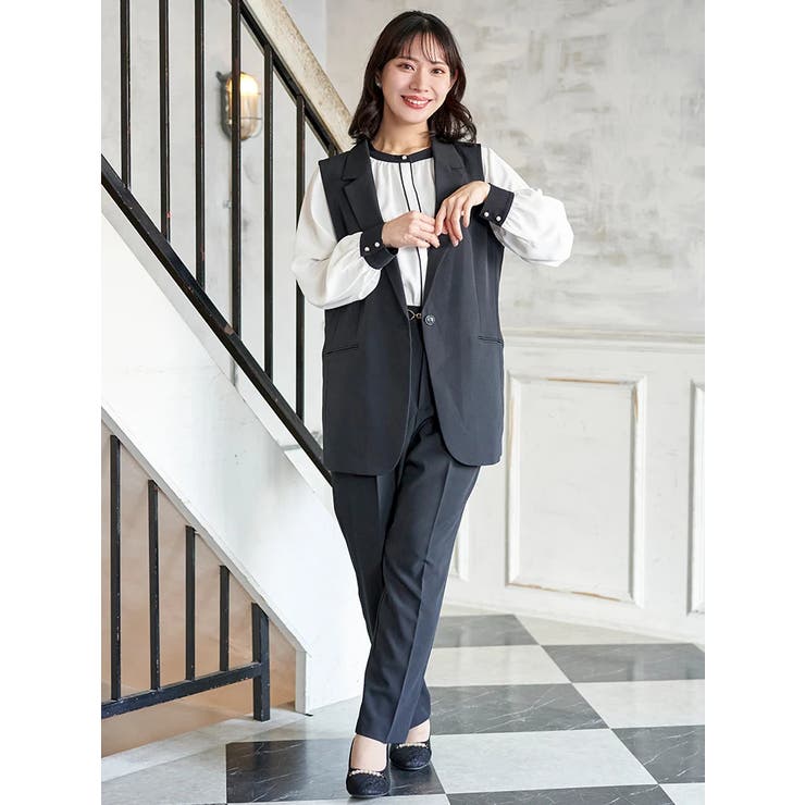 【Wクロス】テーラードベスト(セットアップ可) | Re-J＆SUPURE | 詳細画像8 