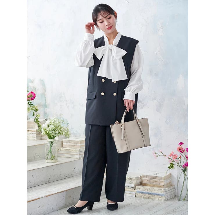 【Wクロス】WボタンVネックベスト(セットアップ可) | Re-J＆SUPURE | 詳細画像3 