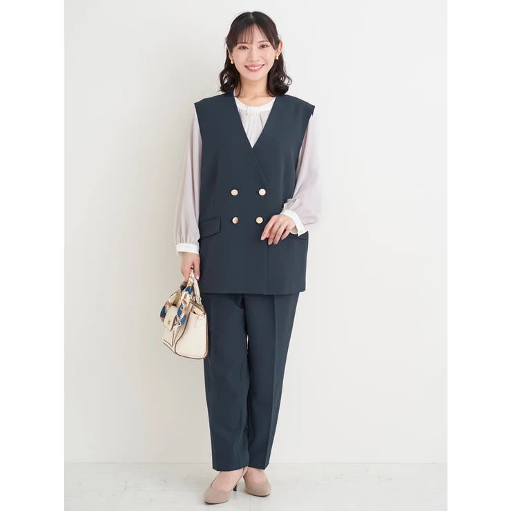 【Wクロス】WボタンVネックベスト(セットアップ可) | Re-J＆SUPURE | 詳細画像16 