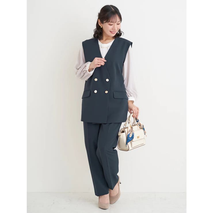 【Wクロス】WボタンVネックベスト(セットアップ可) | Re-J＆SUPURE | 詳細画像17 