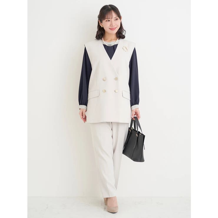 【Wクロス】WボタンVネックベスト(セットアップ可) | Re-J＆SUPURE | 詳細画像25 