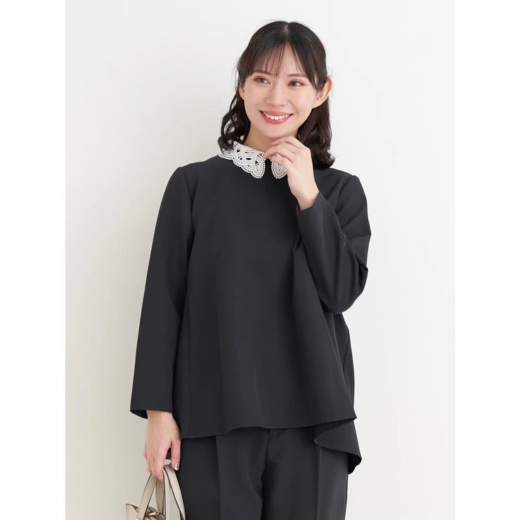 【Wクロス】2WAYレース襟ブラウス(セットアップ可) | Re-J＆SUPURE | 詳細画像11 