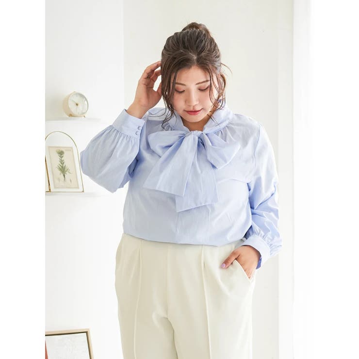 Ａ柄 | BIGリボンボウタイブラウス | Re-J＆SUPURE