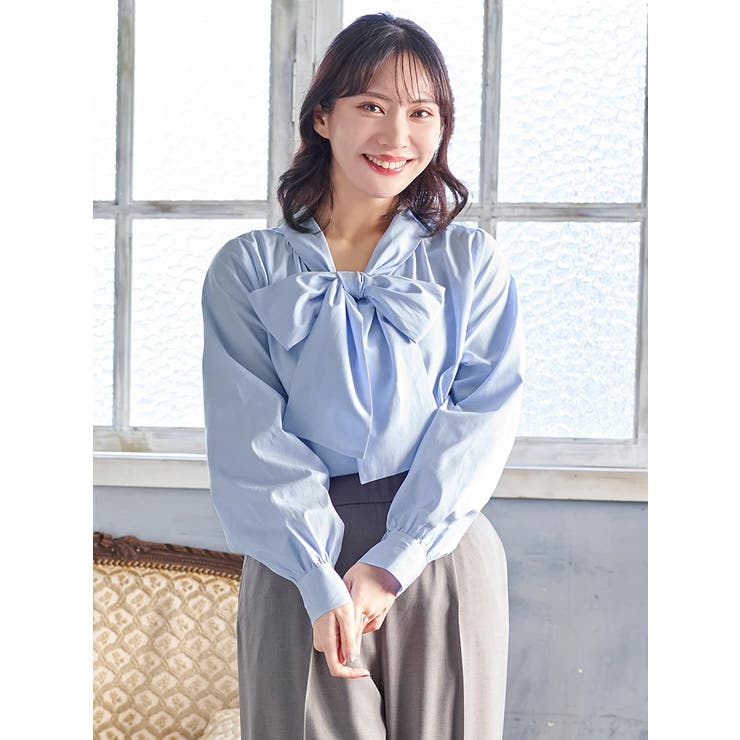 BIGリボンボウタイブラウス | Re-J＆SUPURE | 詳細画像19 