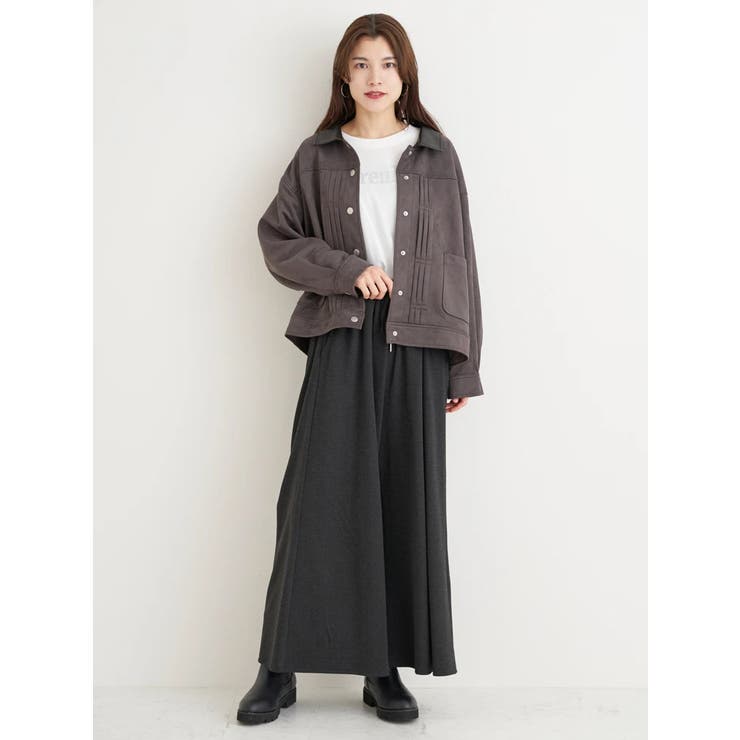 【WEB限定】フェイクレザー襟スエードポンチジャケット | Re-J＆SUPURE | 詳細画像15 