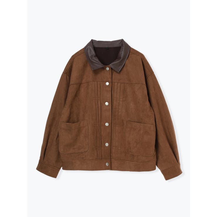 【WEB限定】フェイクレザー襟スエードポンチジャケット | Re-J＆SUPURE | 詳細画像20 