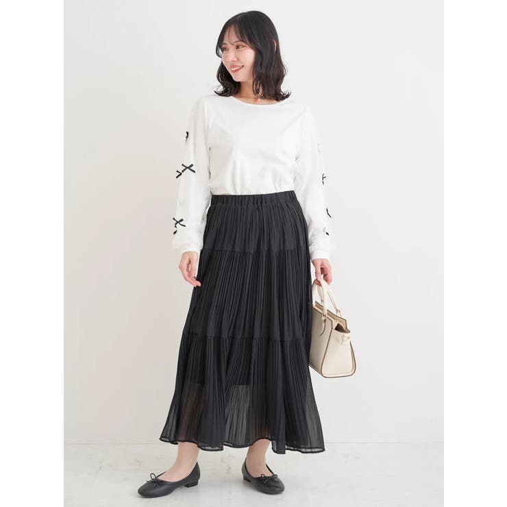 袖リボン×パールリブトップス | Re-J＆SUPURE | 詳細画像24 