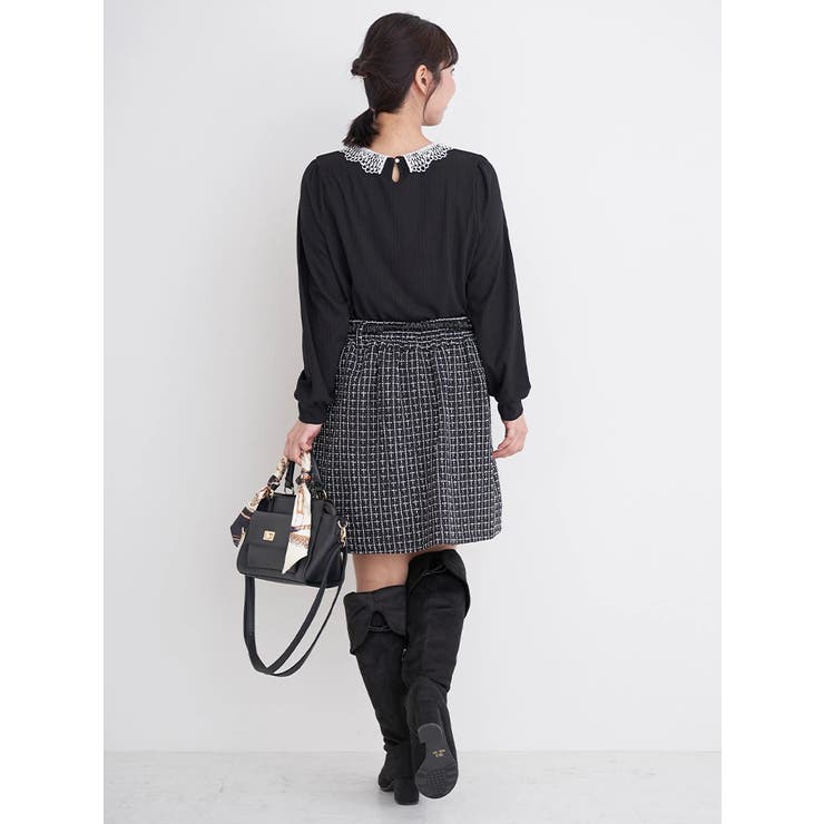 ビジューレース襟リブトップス | Re-J＆SUPURE | 詳細画像19 