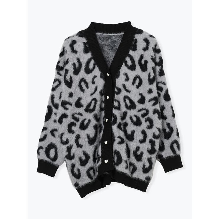 【WEB限定】レオパード柄シャギーニットカーディガン | Re-J＆SUPURE | 詳細画像14 