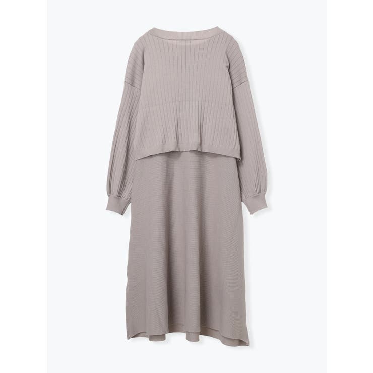 [SET]Vネックニットトップス×ノースリワンピース | Re-J＆SUPURE | 詳細画像6 