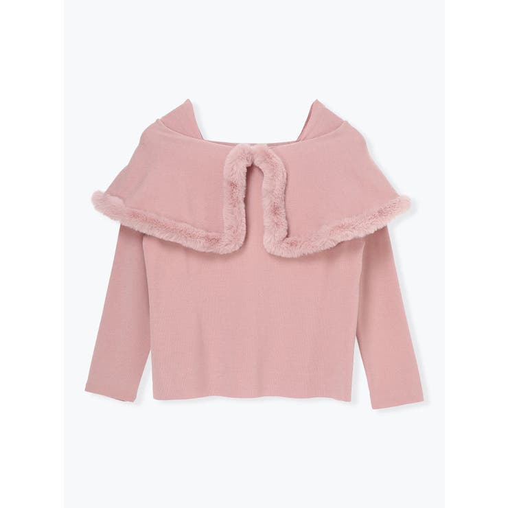 ケープドッキングオフショルダー風ニットプルオーバー | Re-J＆SUPURE | 詳細画像25 