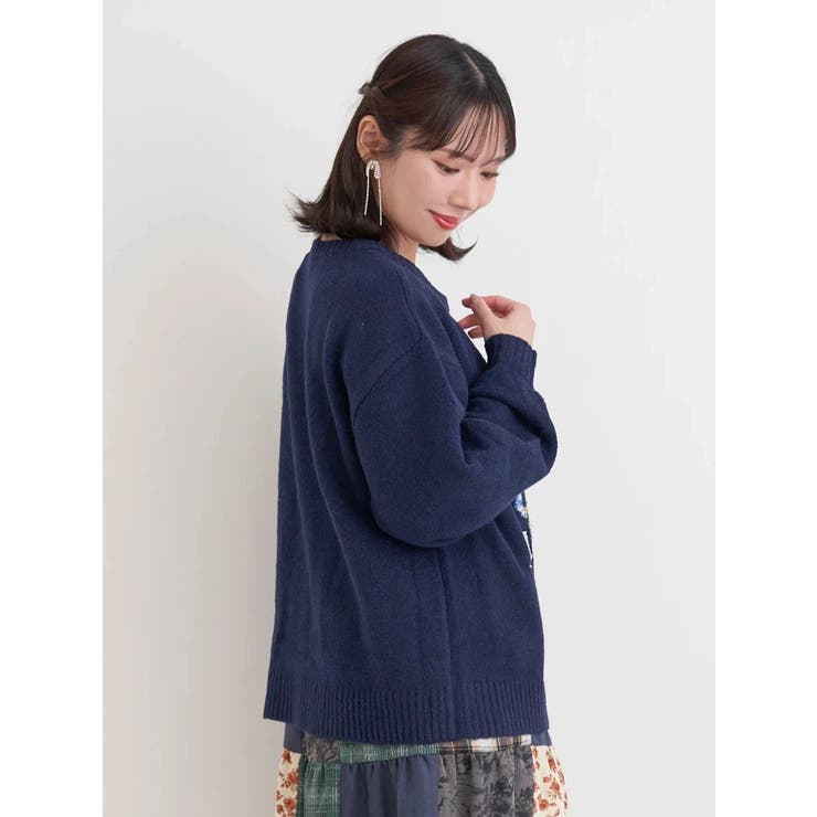 カラフルモールヤーンフラワーニットプルオーバー | Re-J＆SUPURE | 詳細画像15 