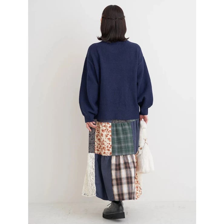 カラフルモールヤーンフラワーニットプルオーバー | Re-J＆SUPURE | 詳細画像21 