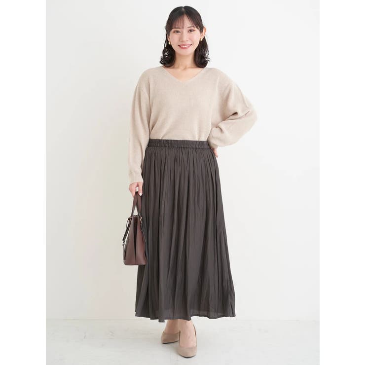 サテンギャザースカート | Re-J＆SUPURE | 詳細画像6 