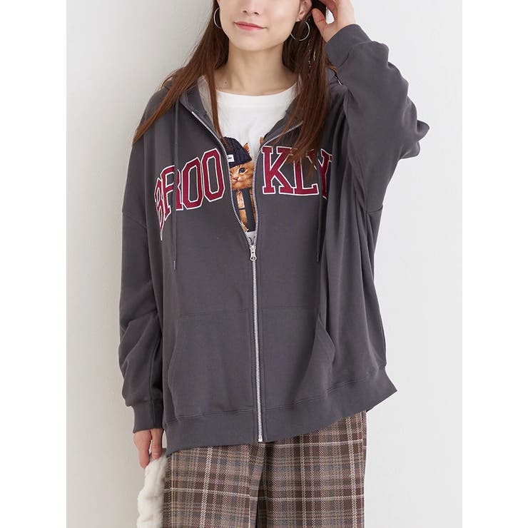 ロゴワッペン裏毛ZIPパーカー | Re-J＆SUPURE | 詳細画像1 