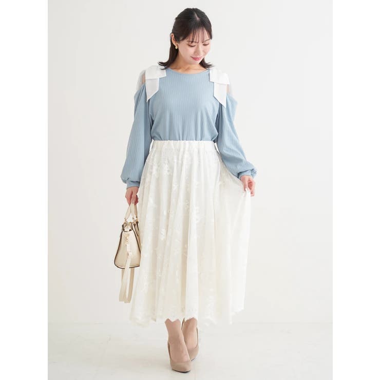 フラワーレースサーキュラースカート | Re-J＆SUPURE | 詳細画像11 