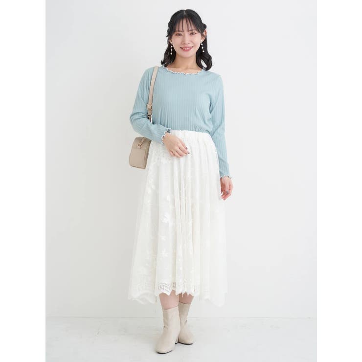 フラワーレースサーキュラースカート | Re-J＆SUPURE | 詳細画像16 